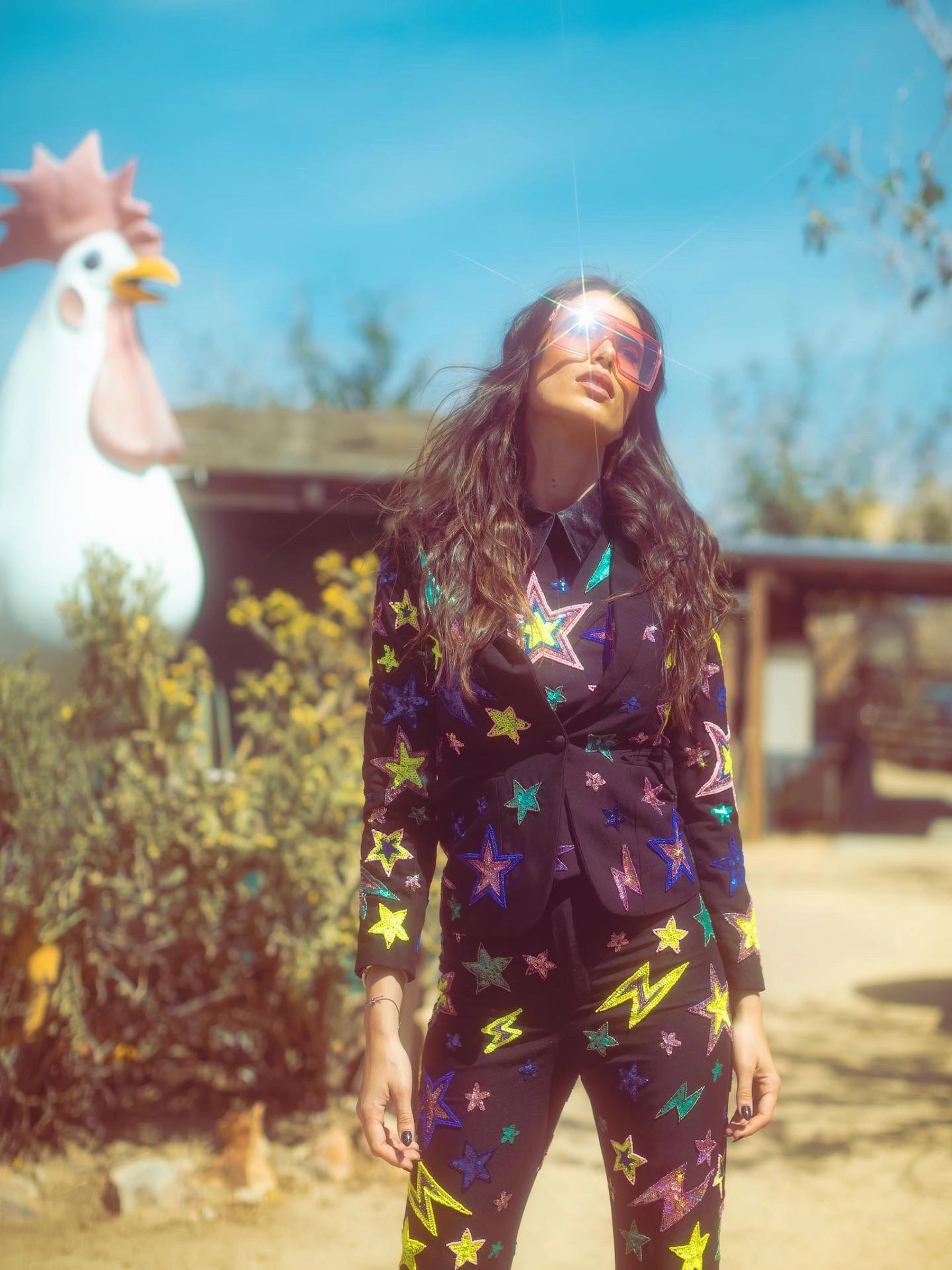 Chilly Day Comfort Minimalist Aesthetic Detailing Any Old Iron Lightning Star Suit