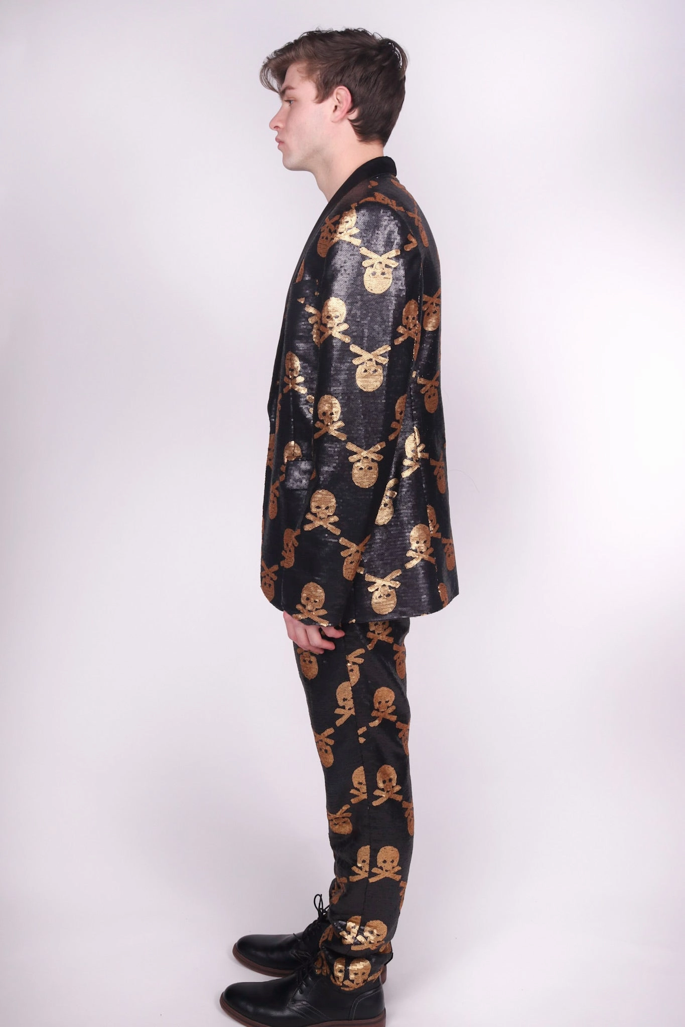 Any Old Iron Men's Jolly Rodgered Suit Refined Tailored Fit