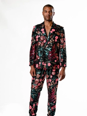 Work Wearable Business Fit Any Old Iron Men's Wild Flower Suit