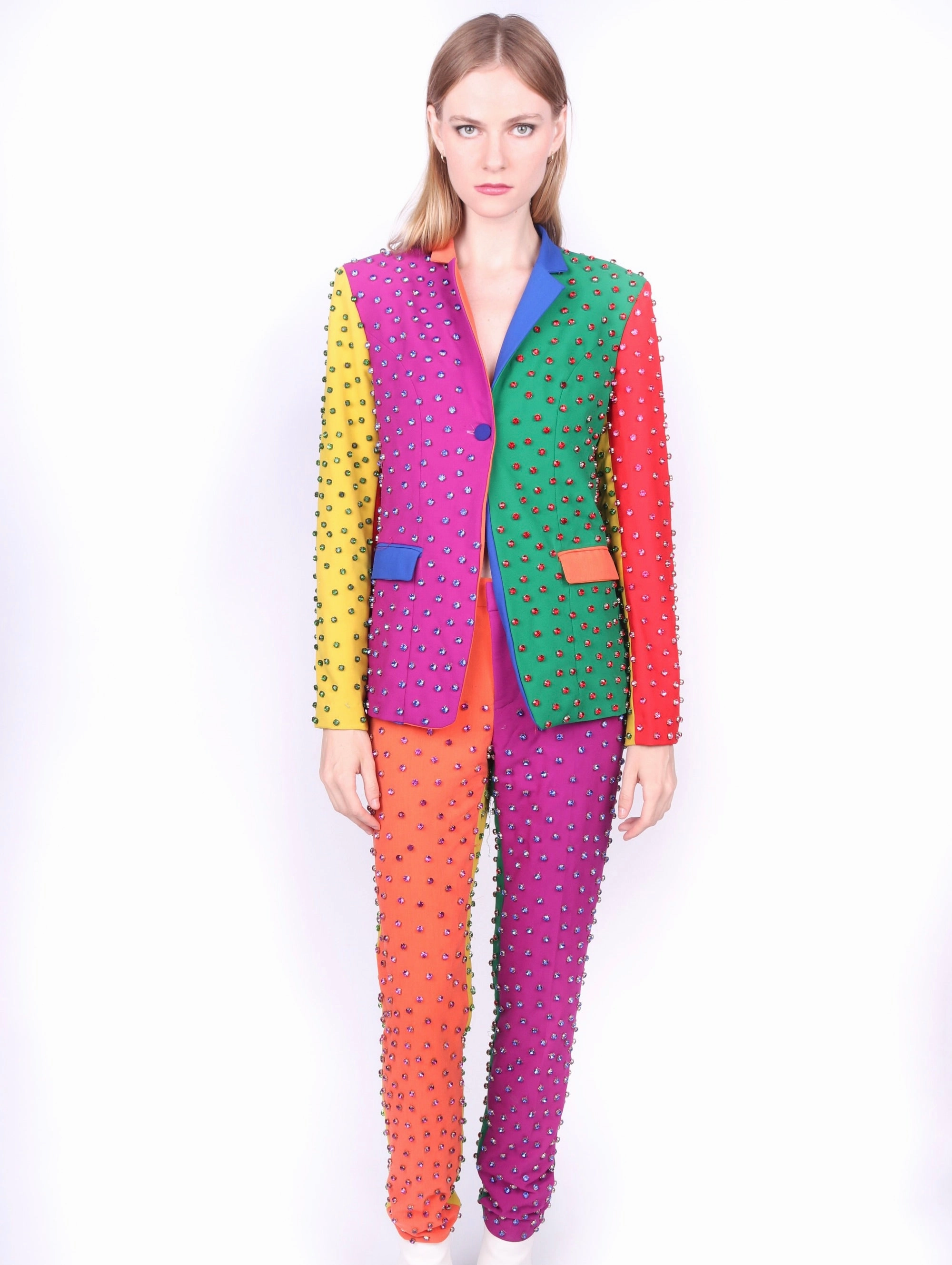 Any Old Iron Multi Bead Suit elegant office wear Custom Tailoring