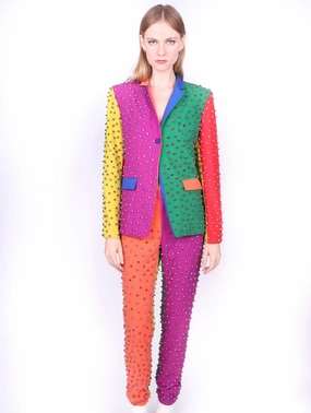 Any Old Iron Multi Bead Suit elegant office wear Custom Tailoring