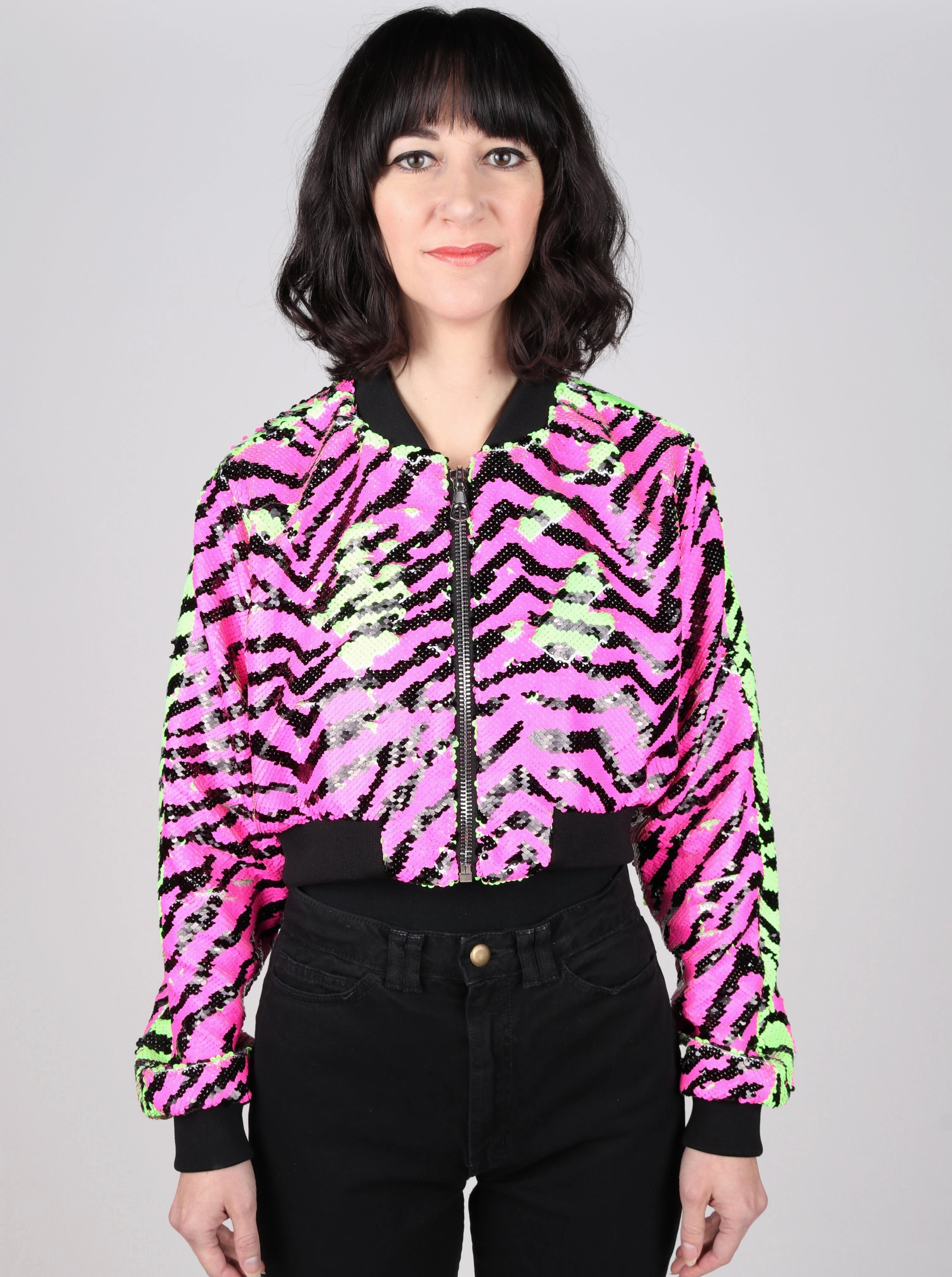 Essential Fit Any Old Iron Neon Bomber