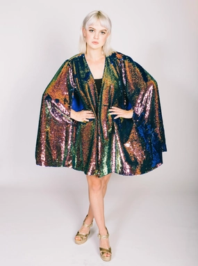 scarf Reflective Safety Details Any Old Iron Oil Slick Cape