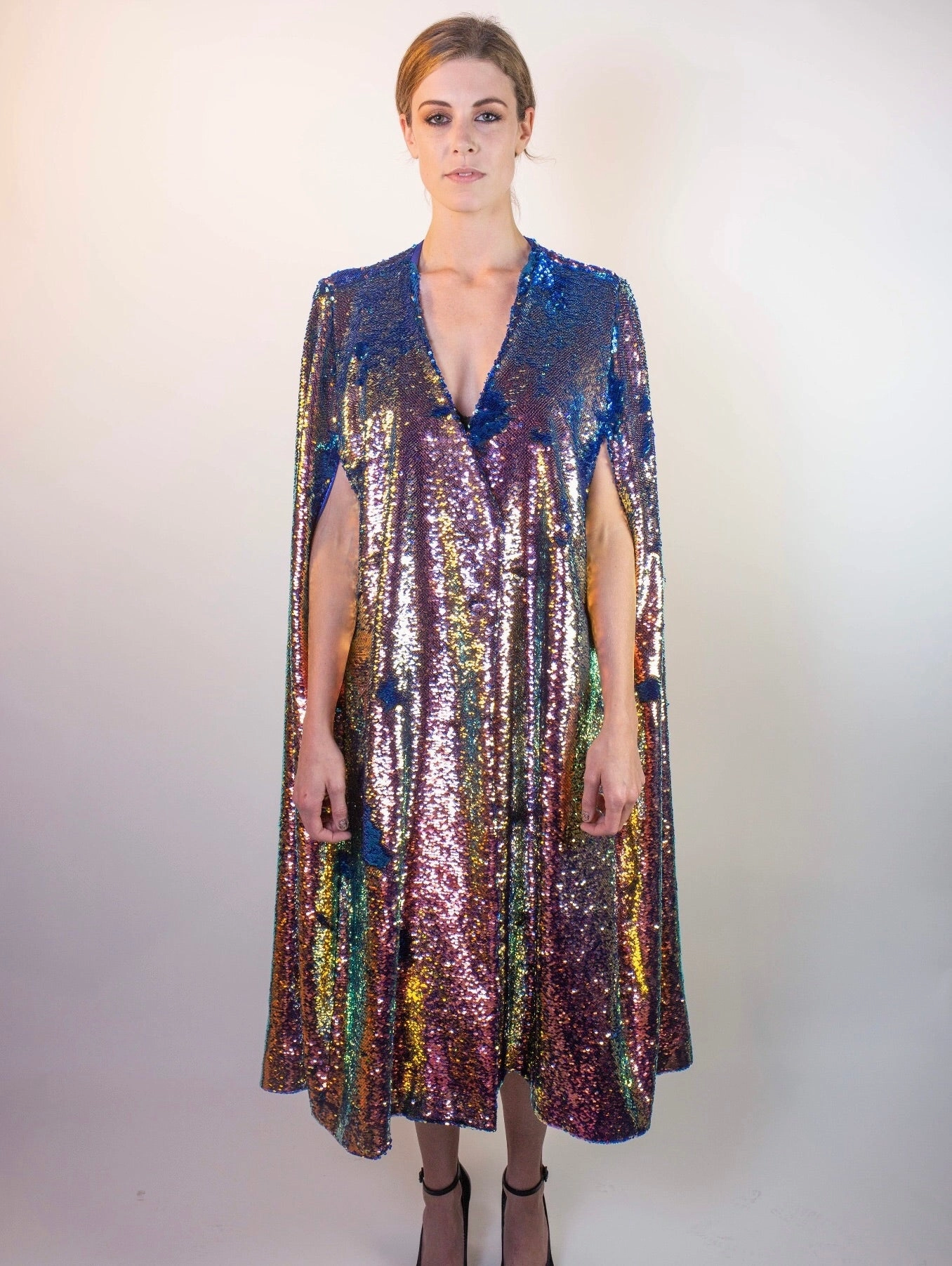 Smooth Gliding Liners Any Old Iron Oil Slick Long Cape