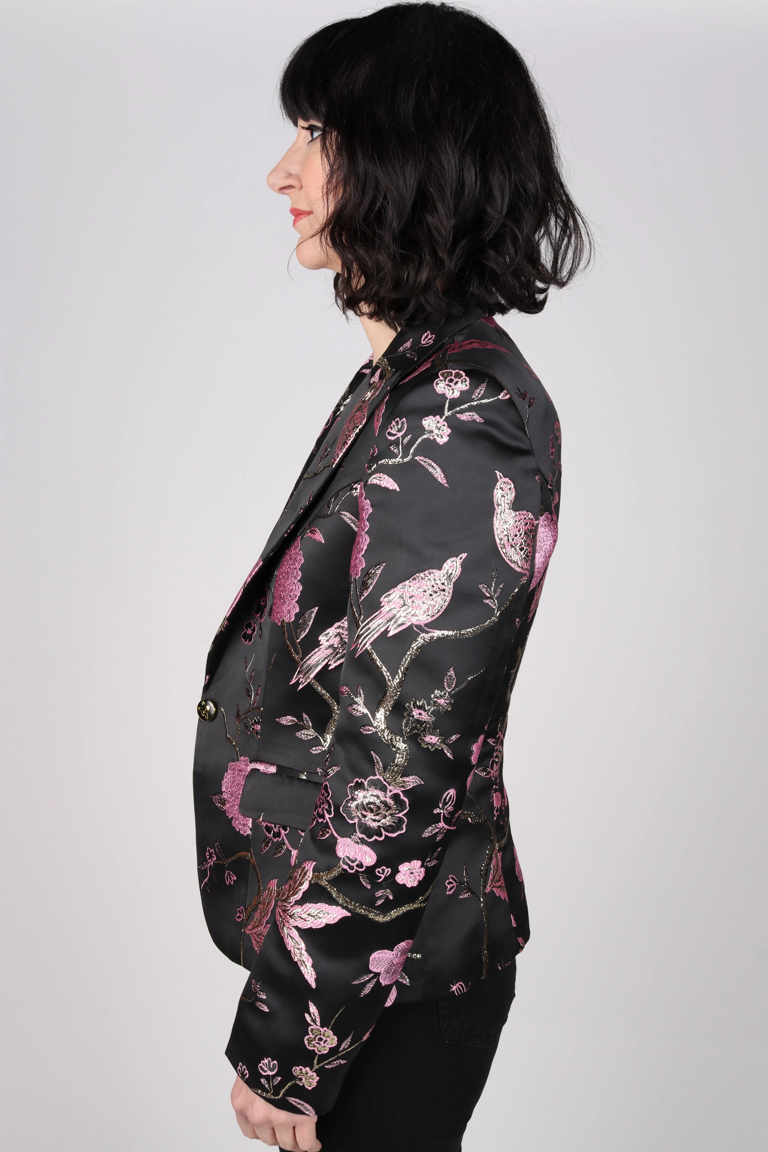 Stylish Protection Any Old Iron Pink Birds Jacket