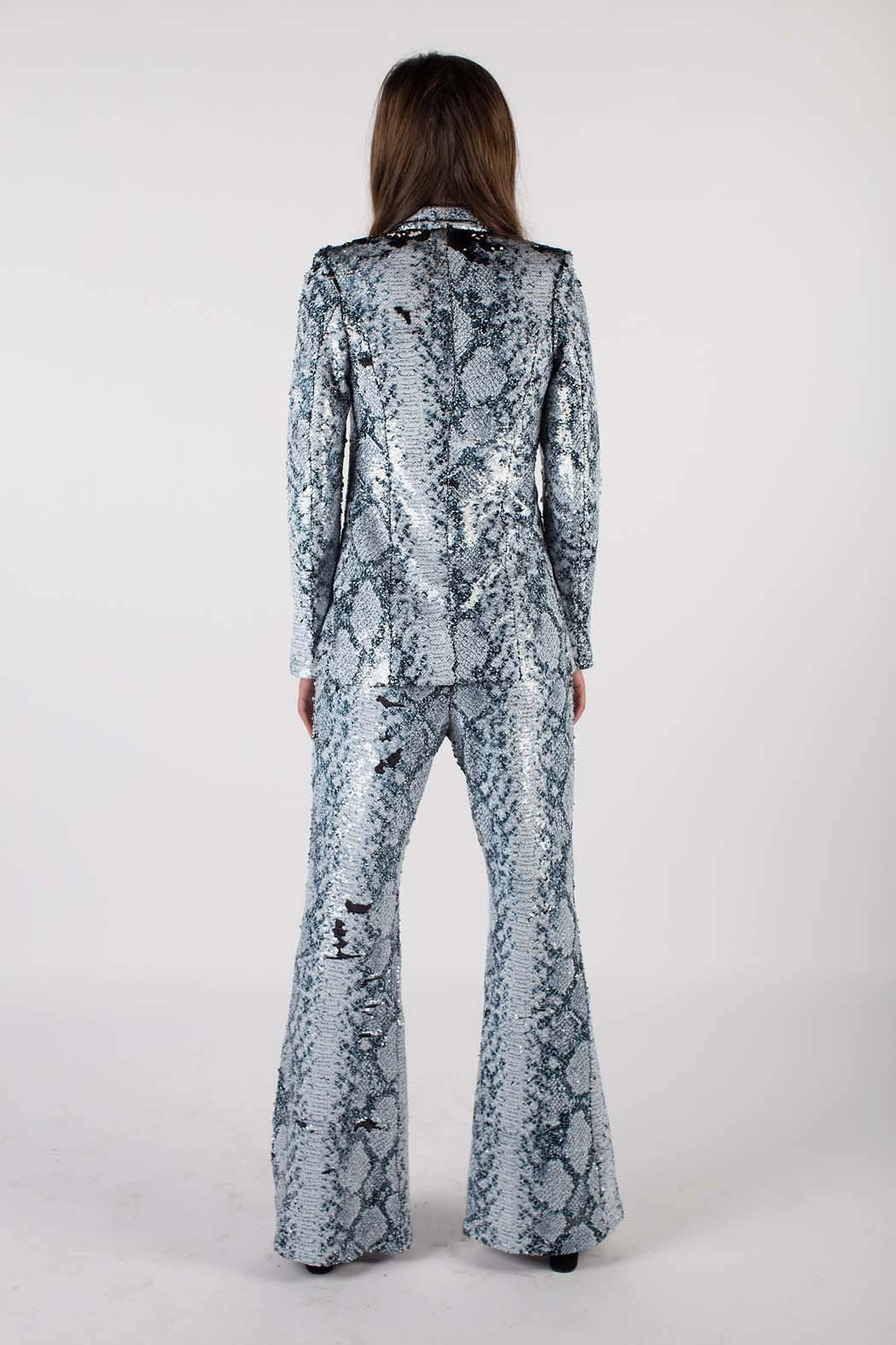 YKK Zipper Hardware suitable for volunteer work Any Old Iron Sequin Whitesnake Suit