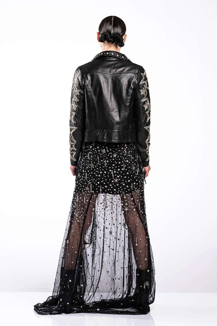 Any Old Iron Silver Fringetastic Moto Quality Assurance