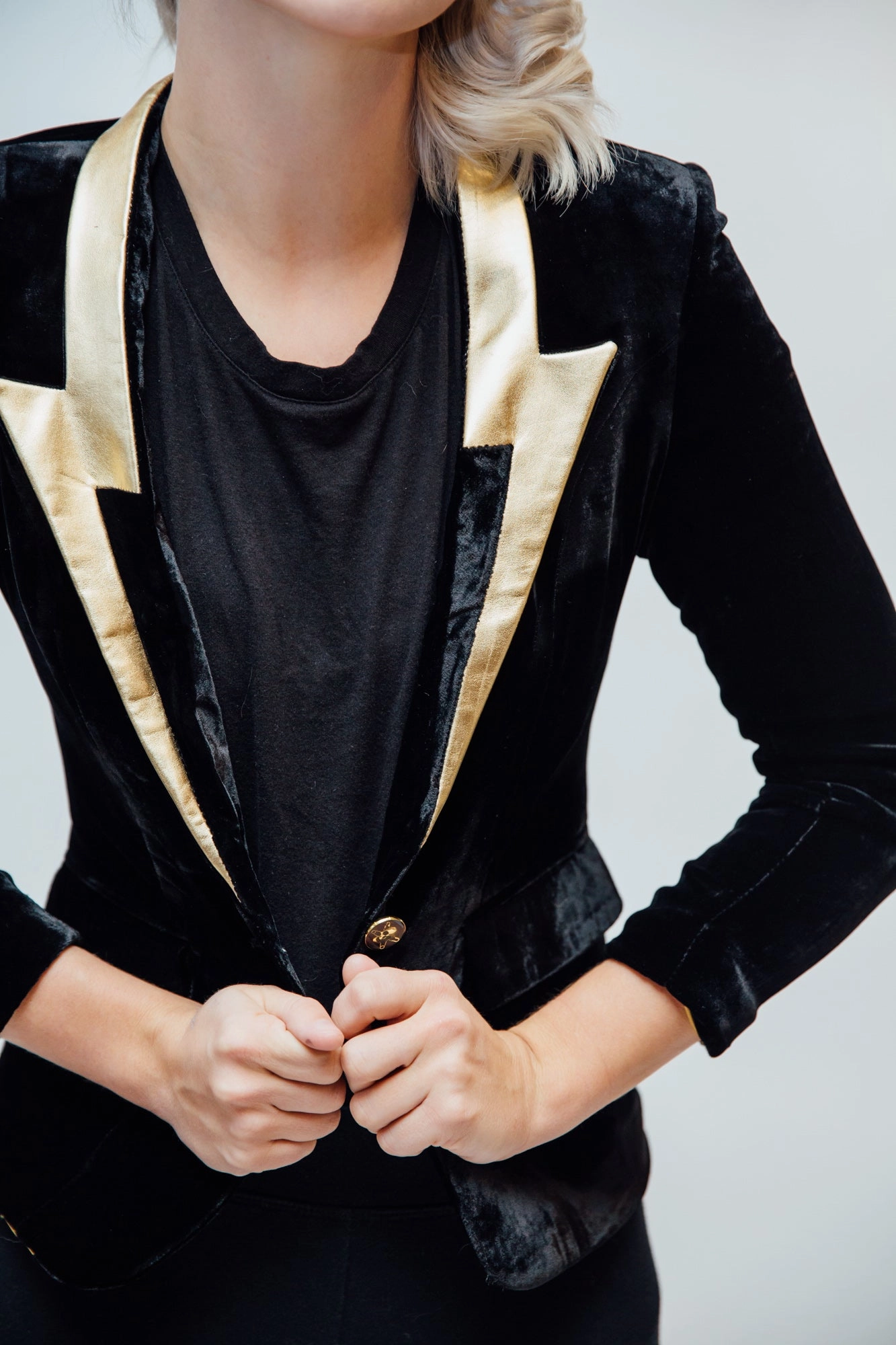 elderly people Breathable mesh lining Any Old Iron Velvet Bowie Jacket