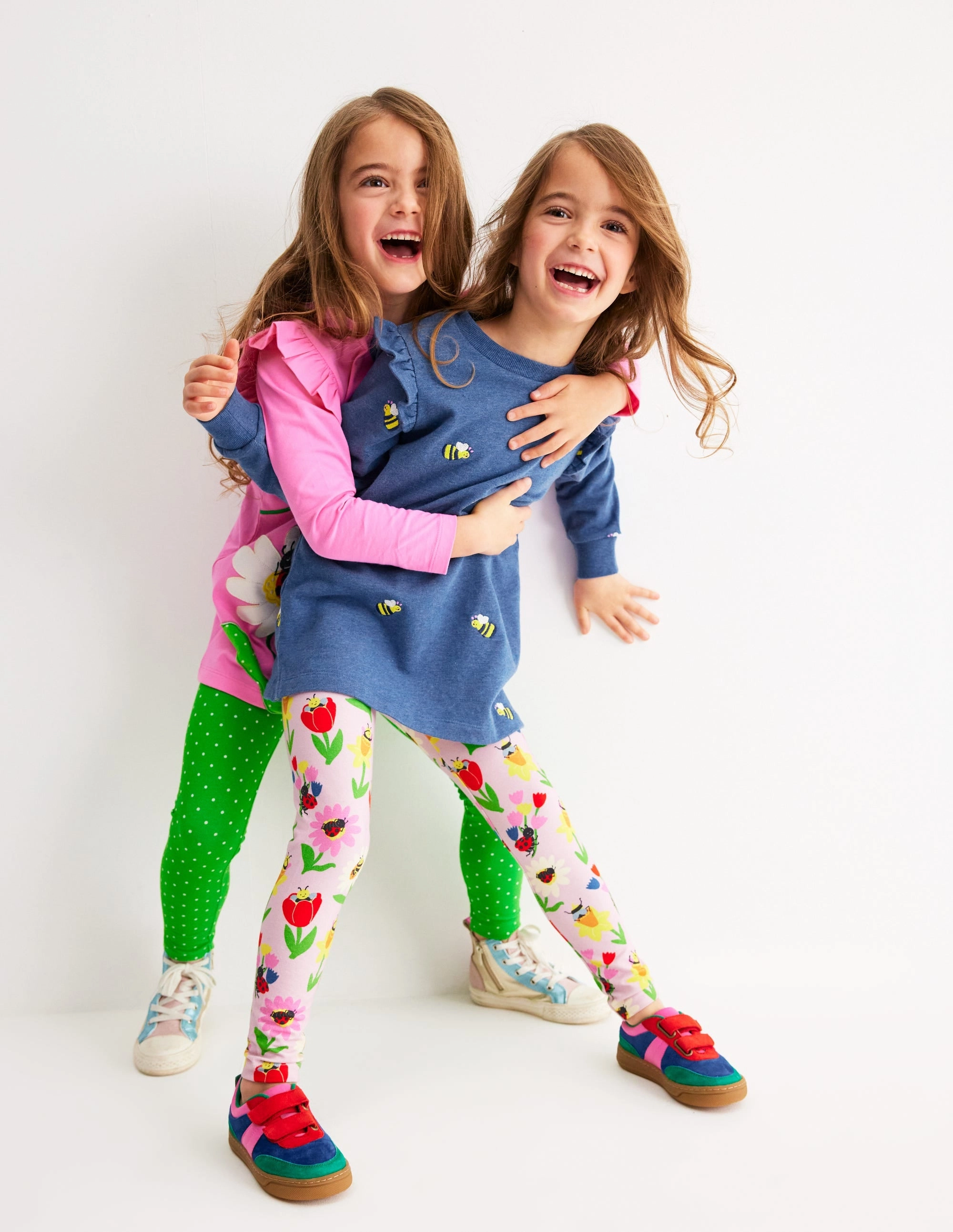 Appliqu?? Tunic and Legging Set-Vintage Mauve Bugs Comfortable Touch Formal Occasion