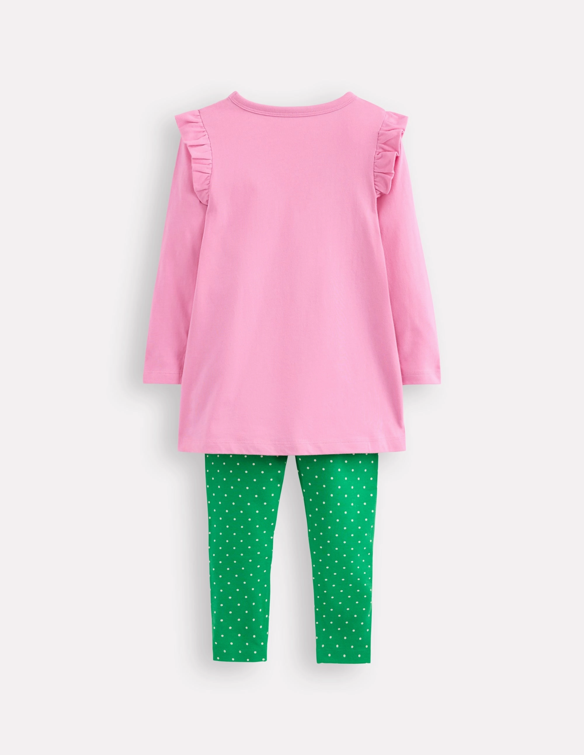 Appliqu?? Tunic and Legging Set-Vintage Mauve Bugs Perfect for Workouts