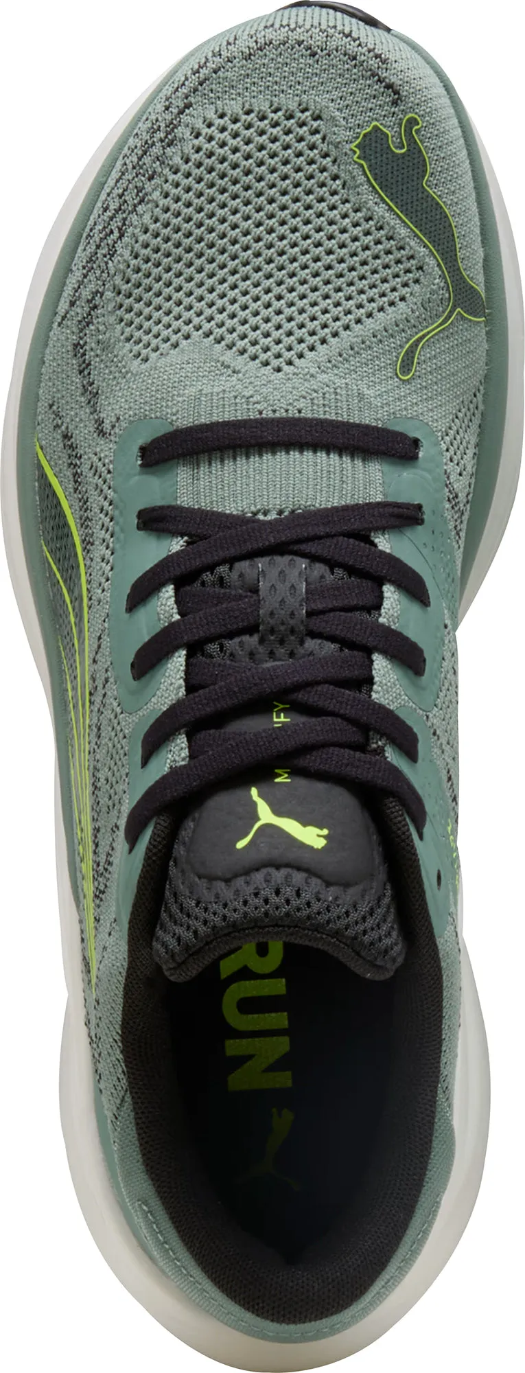 Neutral Stride Engineering Cooling Ventilation Channels Puma Magnify Nitro 2 Mens Running Shoes - Green