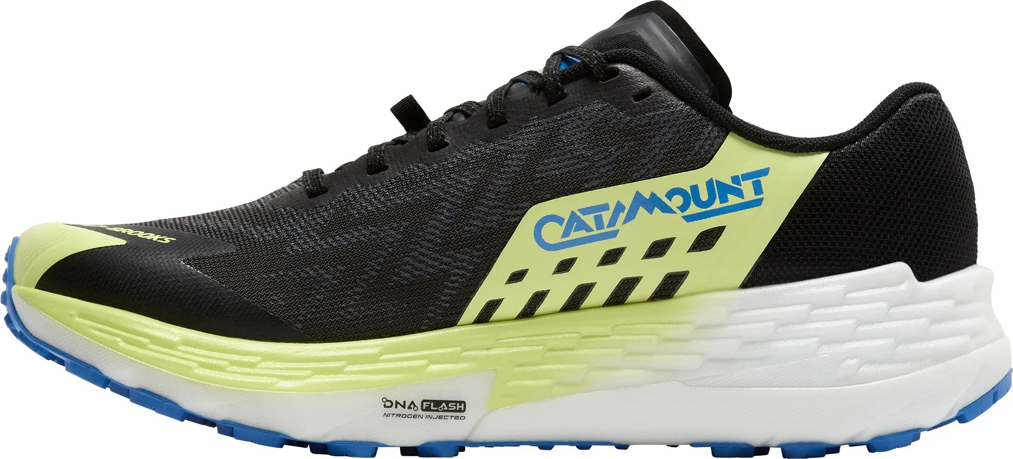 Indoor Comfort Anti Blister Collar Brooks Catamount 4 Mens Trail Running Shoes - Black