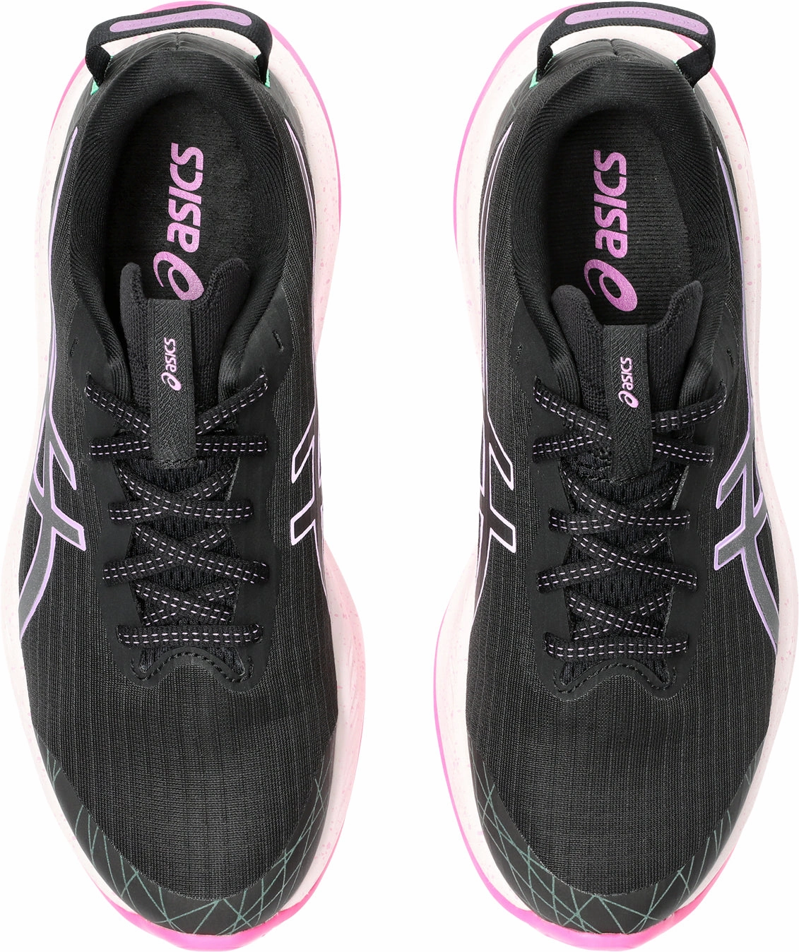 Hyperboloid Midsole Design Asics Gel Cumulus 26 Lite-Show Womens Running Shoes - Black