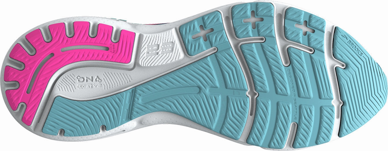 Molded Heel Counter Brooks Adrenaline GTS 23 Womens Running Shoes - Blue