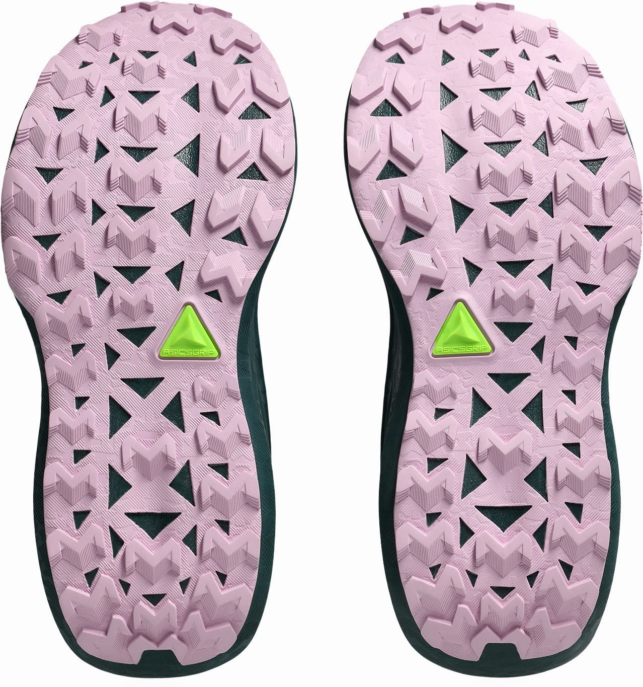 Non Slip Heel Counter Ventilated Footbed Asics Trabuco Max 4 Womens Trail Running Shoes - Green