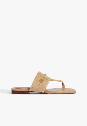 Aria Beige Suede Sandal Ankle Soft Beach Ready