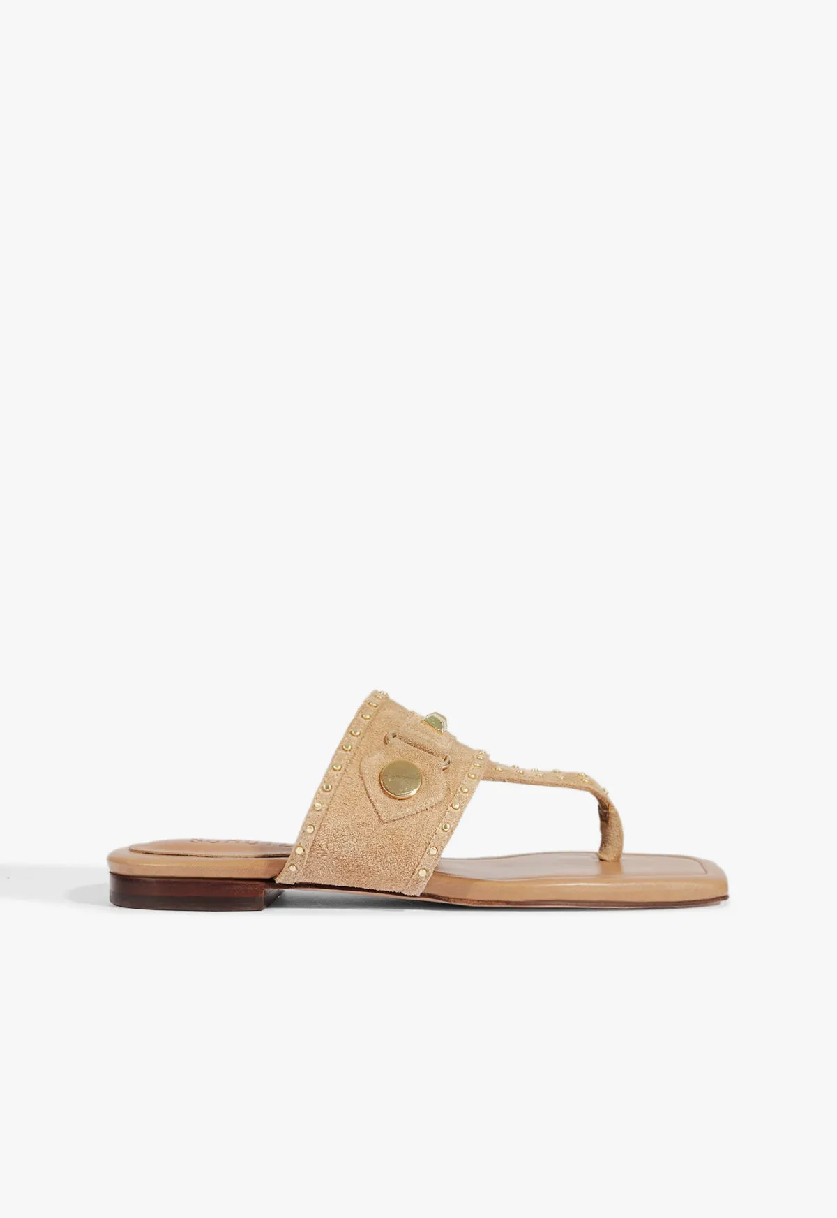 Quick Move Aria Beige Suede Sandal