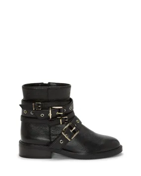 Timeless Chic Practical Look Arielle Multi-Buckle Moto Bootie