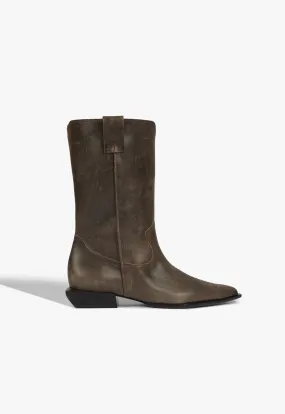 Ashley Leather Bootie Hill Climb