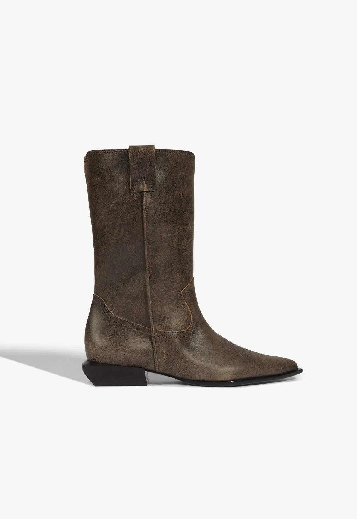 Ashley Leather Bootie insulated