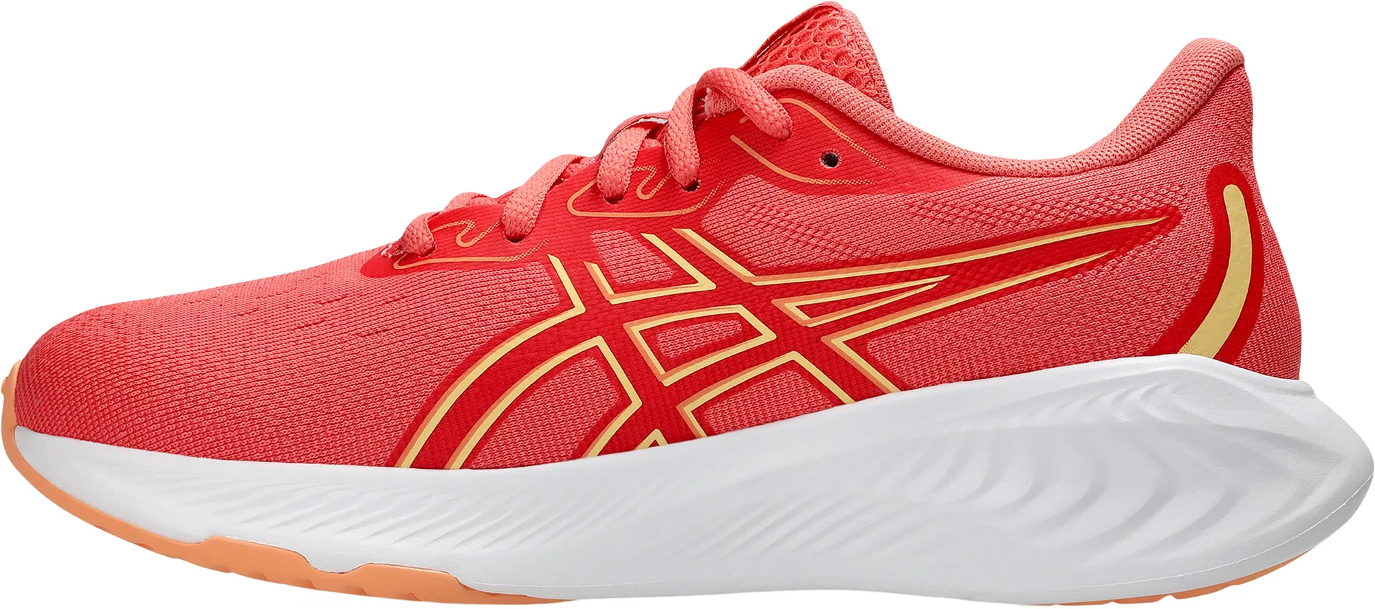 Dual Density Outsole Asics Gel Cumulus 26 GS Junior Running Shoes - Orange