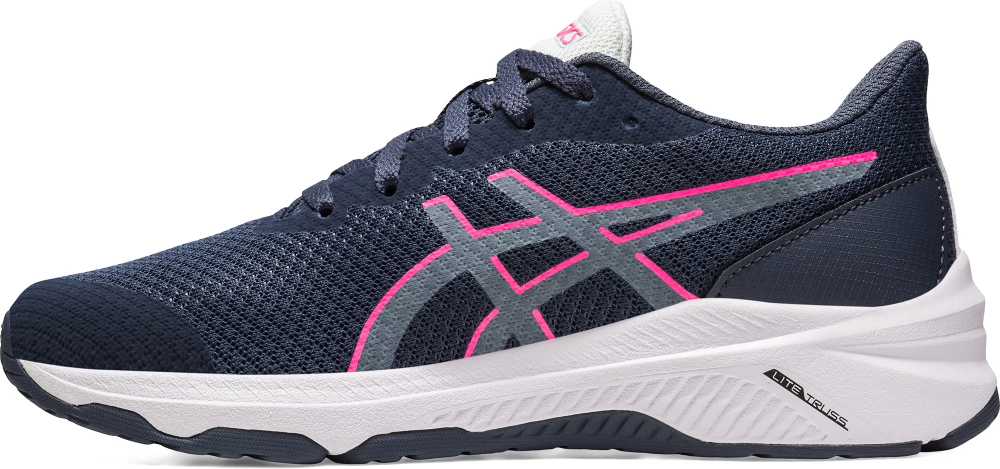 Asics GT 1000 12 GS Junior Running Shoes - Blue Reflective Safety Features