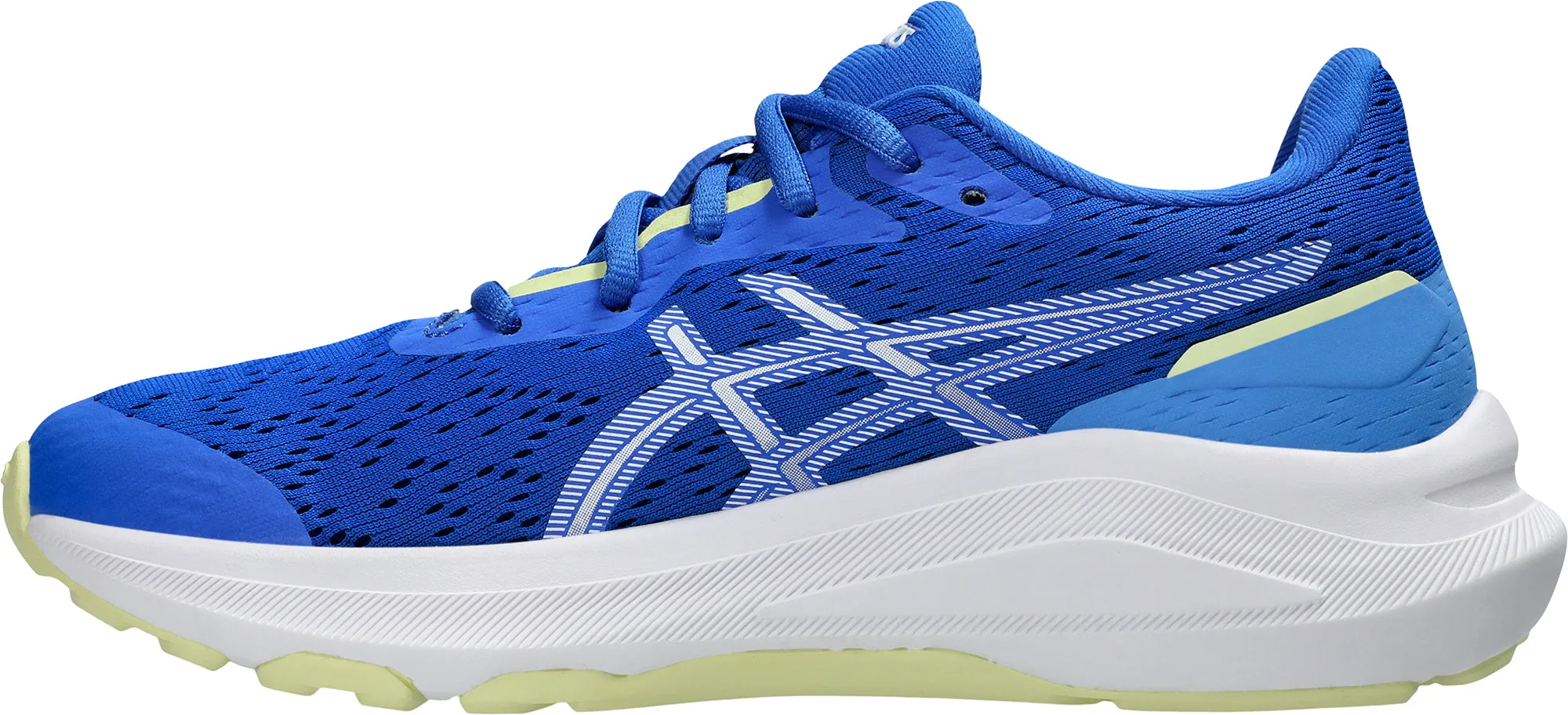 Asics GT 1000 13 GS Junior Running Shoes - Blue asphalt running footwear beach - runner