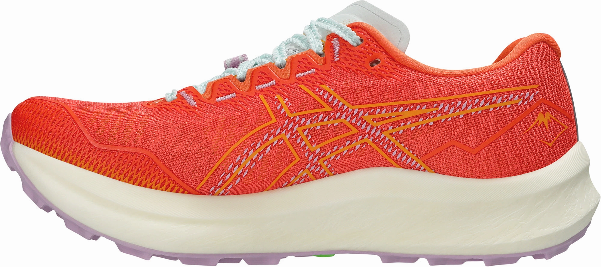 Asics FujiSpeed 3 Womens Trail Running Shoes - Orange Posture - correction moon - design shoes