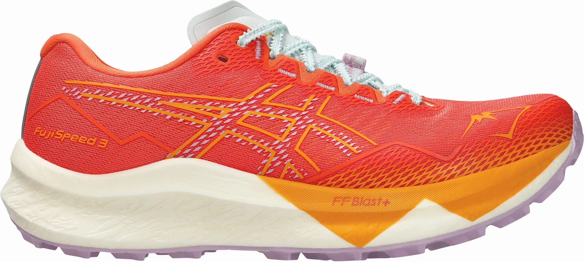 EVA Foam Composite Asics FujiSpeed 3 Womens Trail Running Shoes - Orange