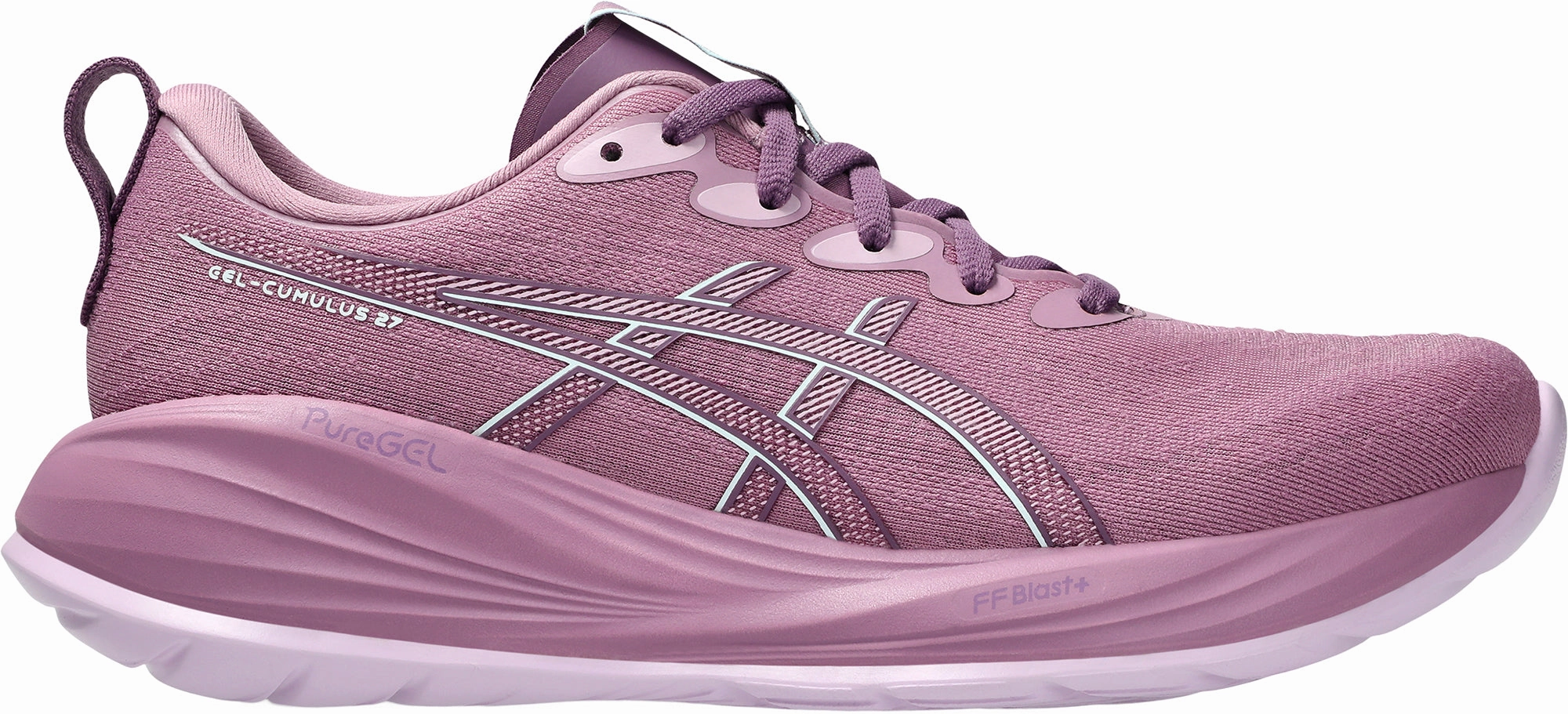 Asics Gel Cumulus 27 Womens Running Shoes - Purple lightweight construction shoes