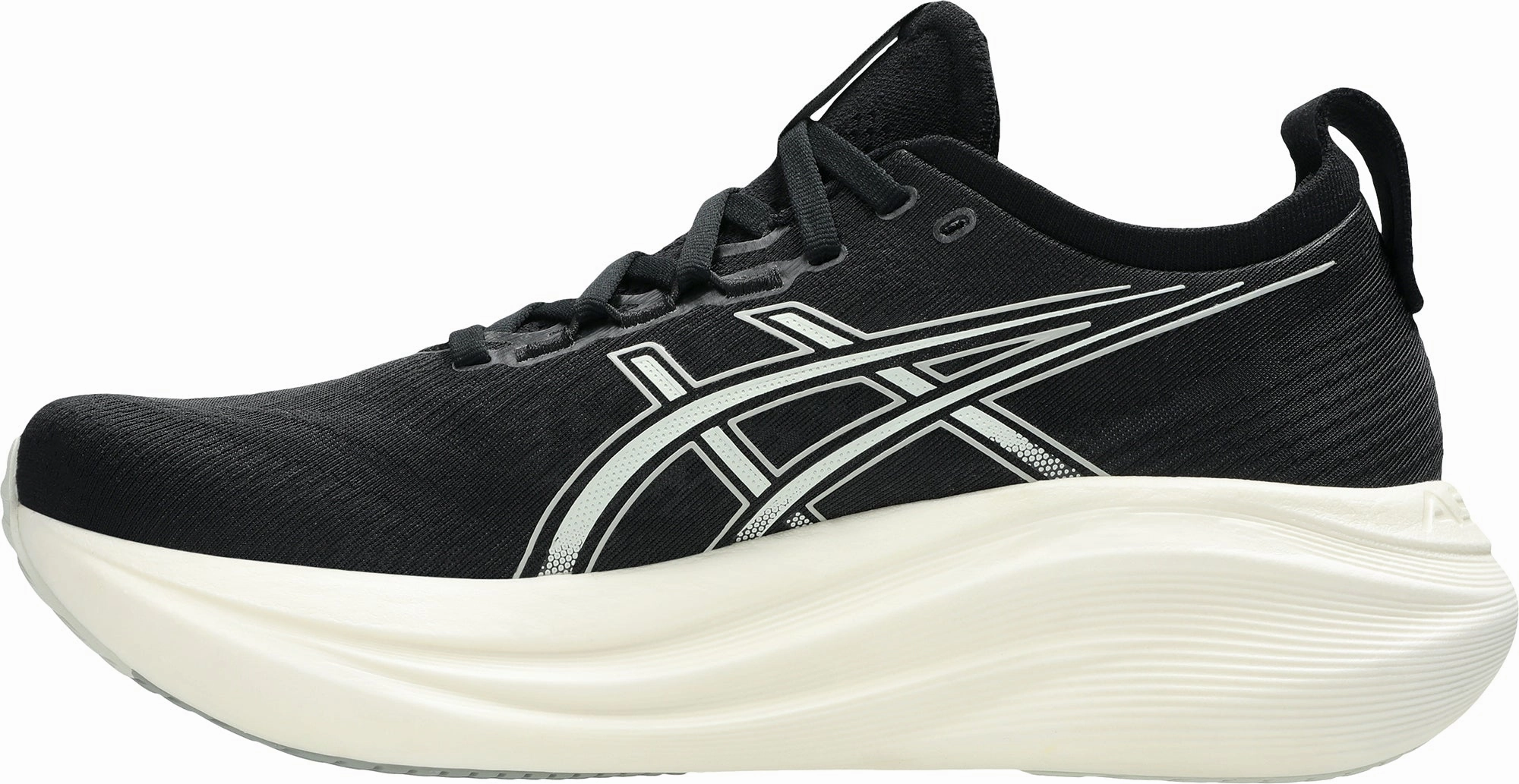 Molded Grooves Asics Gel Nimbus 27 Mens Running Shoes - Black