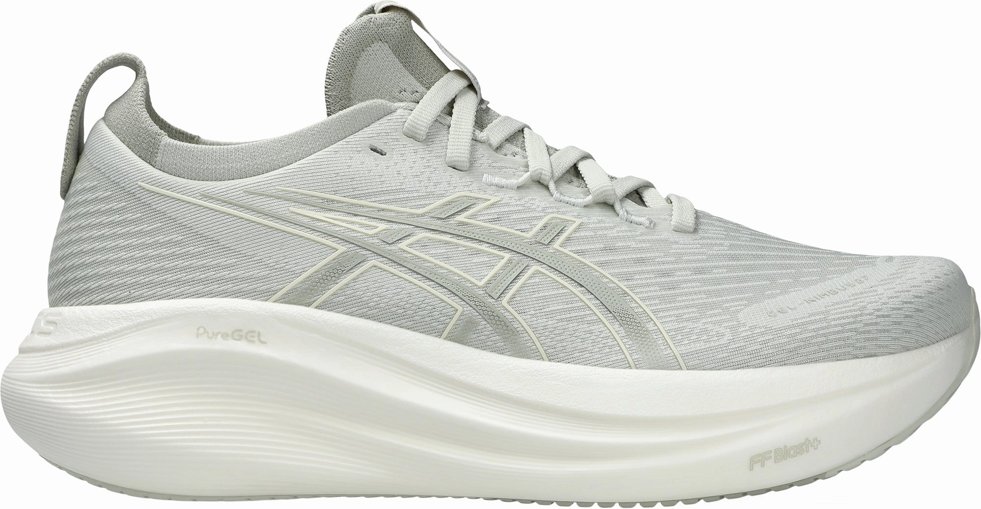 Asics Gel Nimbus 27 Womens Running Shoes - Grey Dynamic Propulsion Plate Friction Reduction Layer
