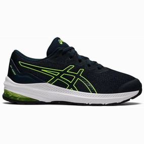 grass running footwear Asics GT 1000 11 GS Junior Running Shoes - Blue