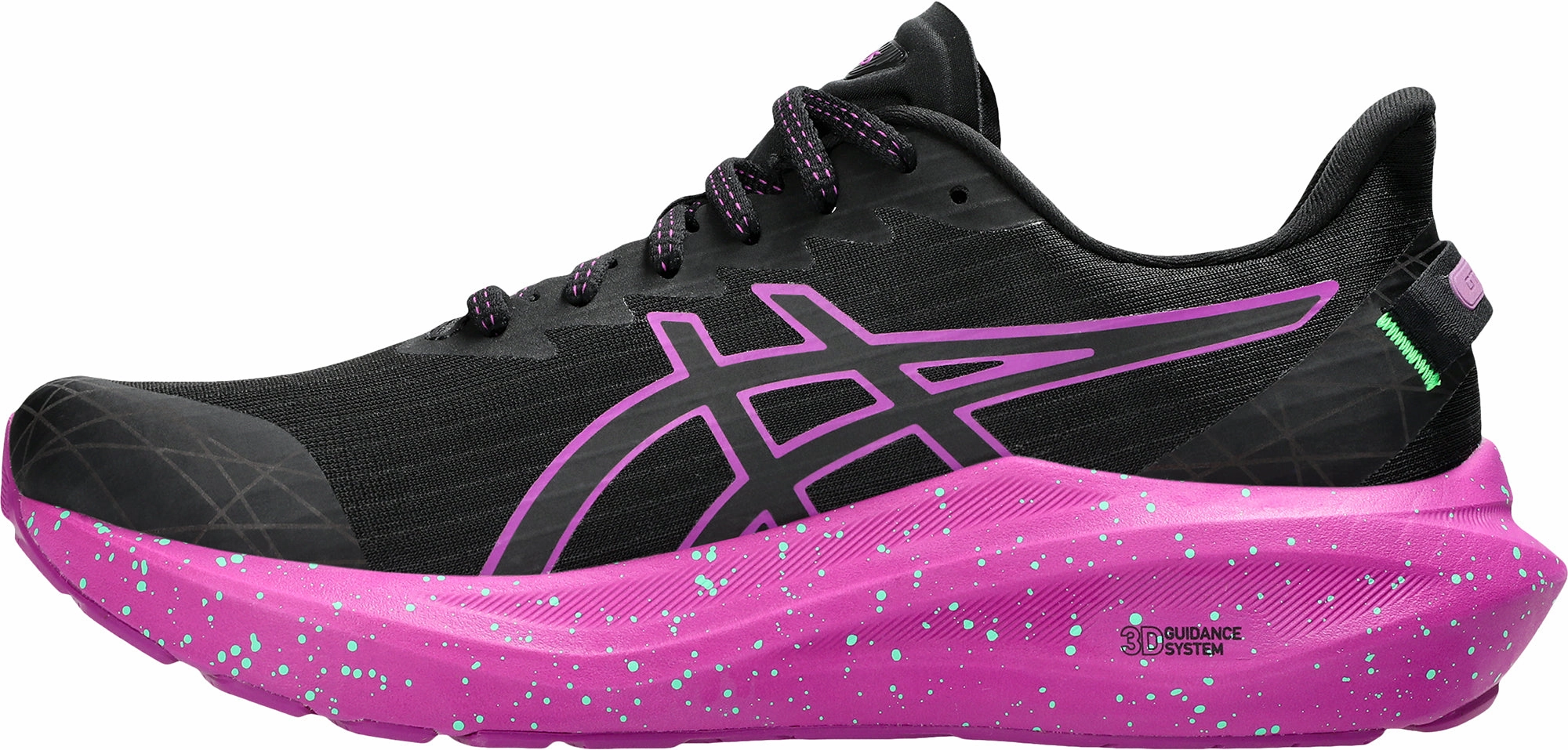 Asics GT 2000 13 Lite-Show Womens Running Shoes - Black Cushioned Landing Zone Non Irritating Stitching
