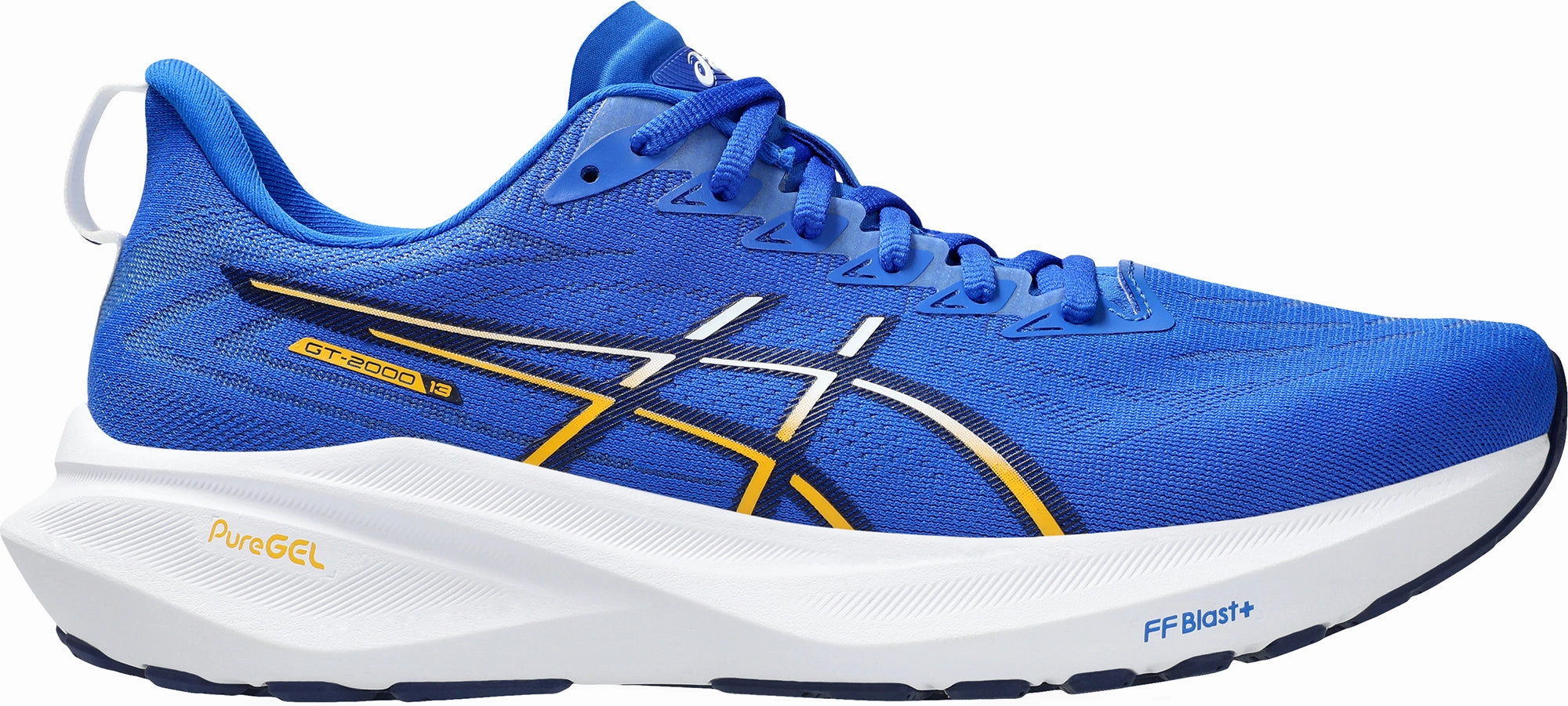 Asics GT 2000 13 Mens Running Shoes - Blue tennis - compatible shoes Hyperelastic Collar
