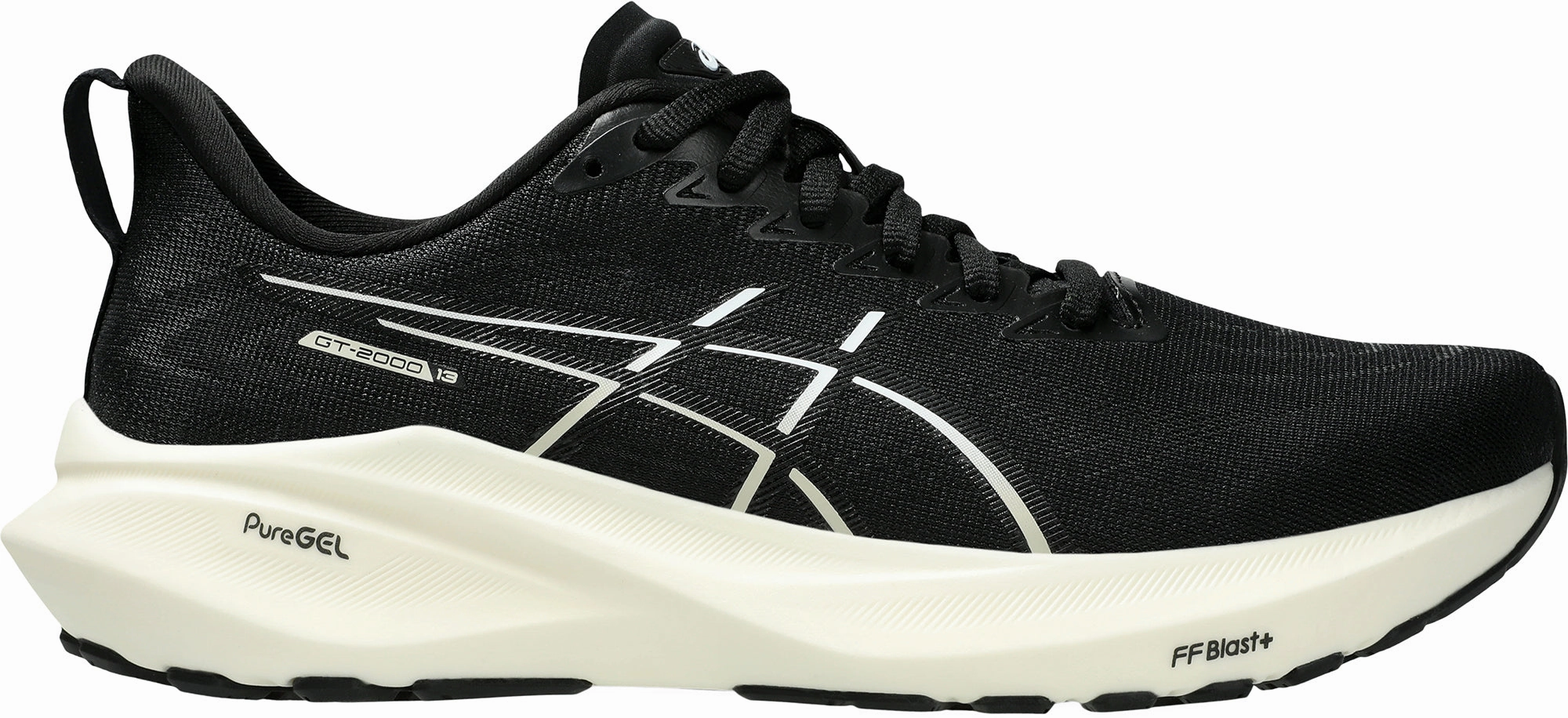 Asics GT 2000 13 Womens Running Shoes - Black suede shoes