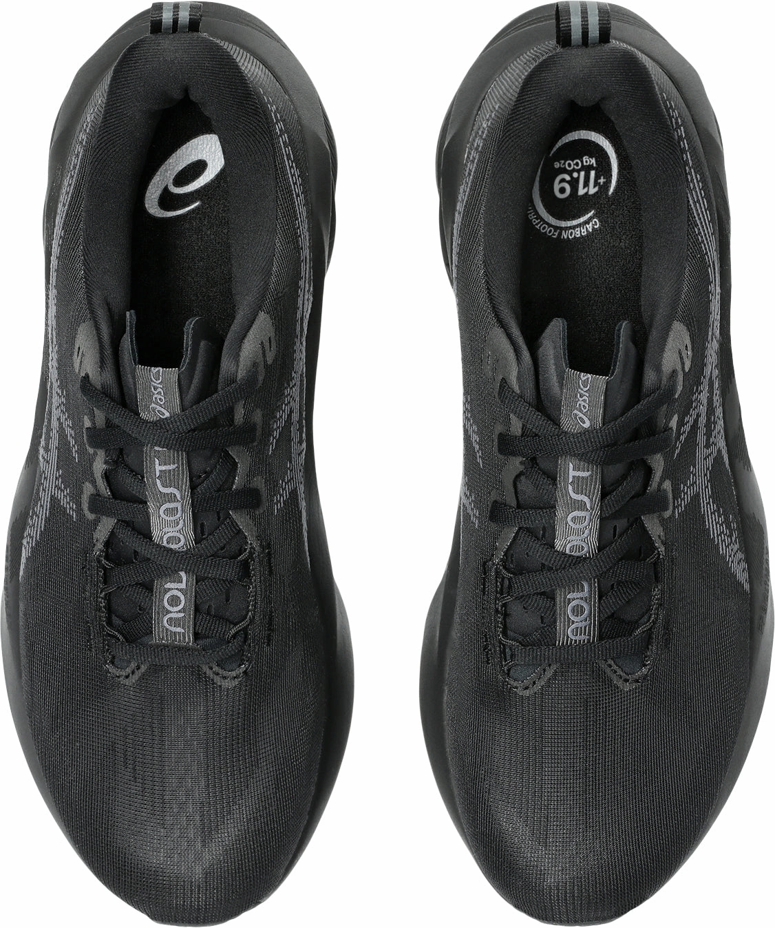 rubber - outsole - traction - grip shoes Asics NovaBlast 5 Mens Running Shoes - Black