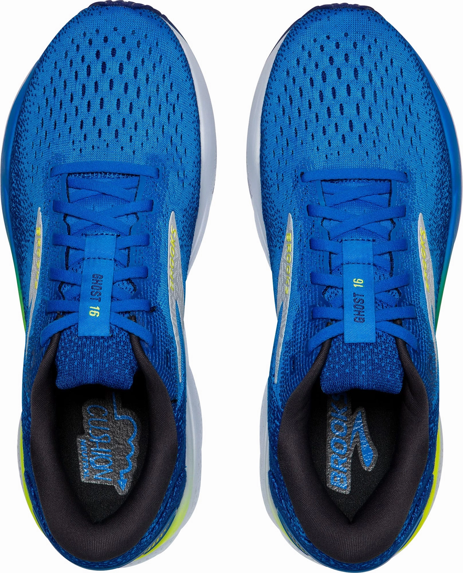 Brooks Ghost 16 Mens Running Shoes - Blue Comfort Cushioning continuous - running shoes