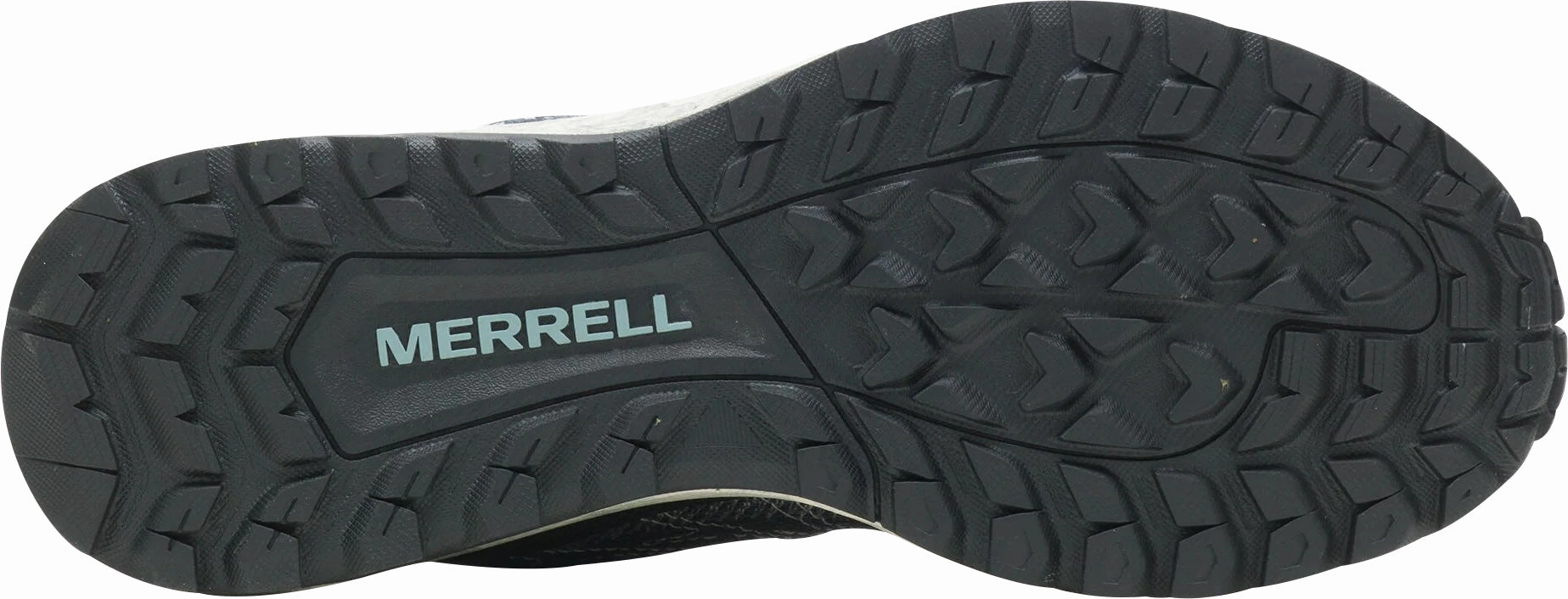 Merrell Fly Strike GORE-TEX Womens Running Shoes - Blue running in a polar area adjustable lacing shoes