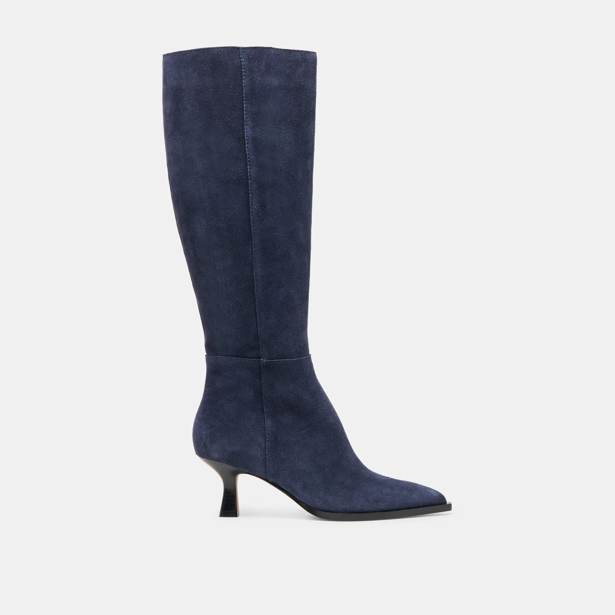 Metallic Buckle AUGGIE BOOTS NAVY SUEDE