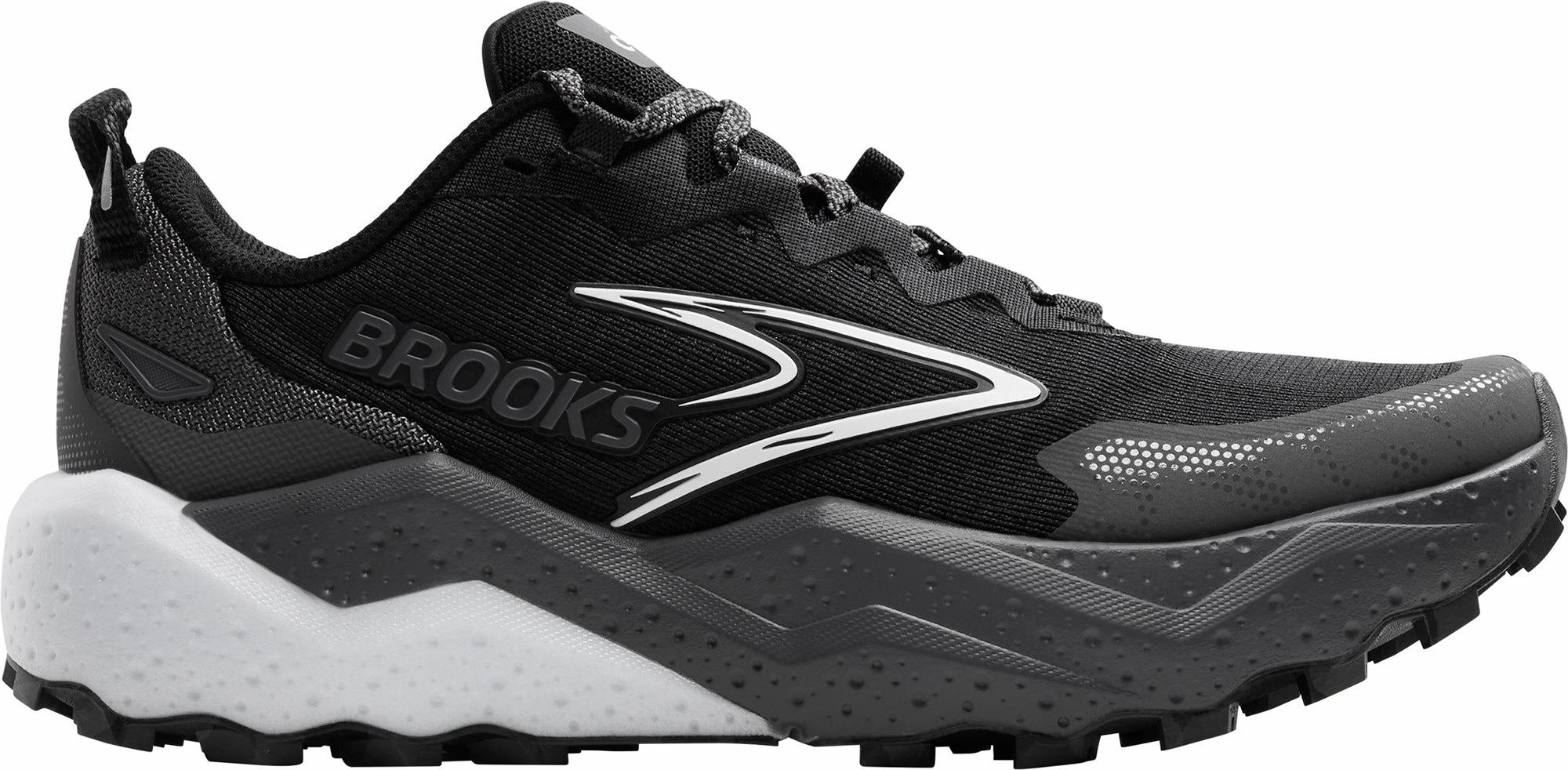 Brooks Caldera 8 Mens Trail Running Shoes - Black Lightweight Fabric
