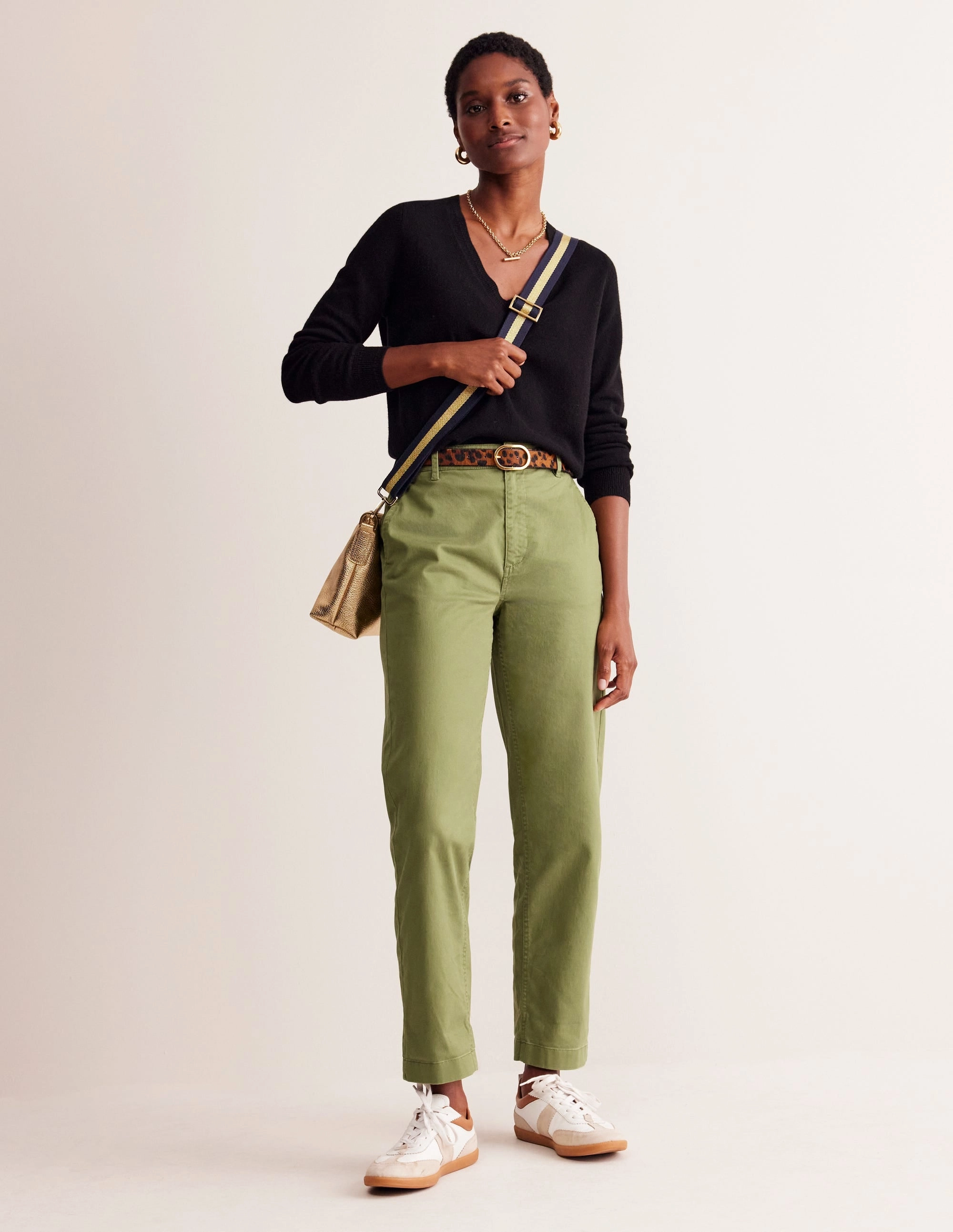 Classic Fit Barnsbury Chino Trousers-Mayfly