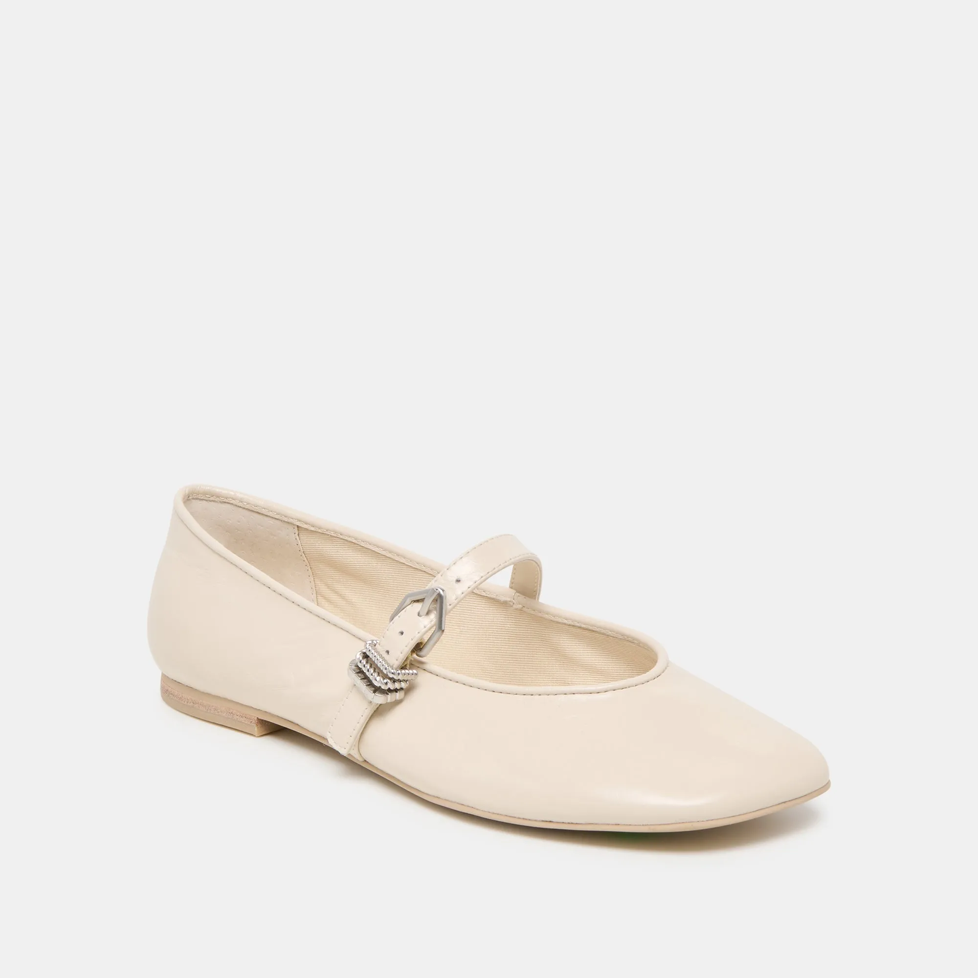 All-day Comfort Shoes All-Purpose Footwear ALIZZA BALLET FLATS CREME CRINKLE PATENT