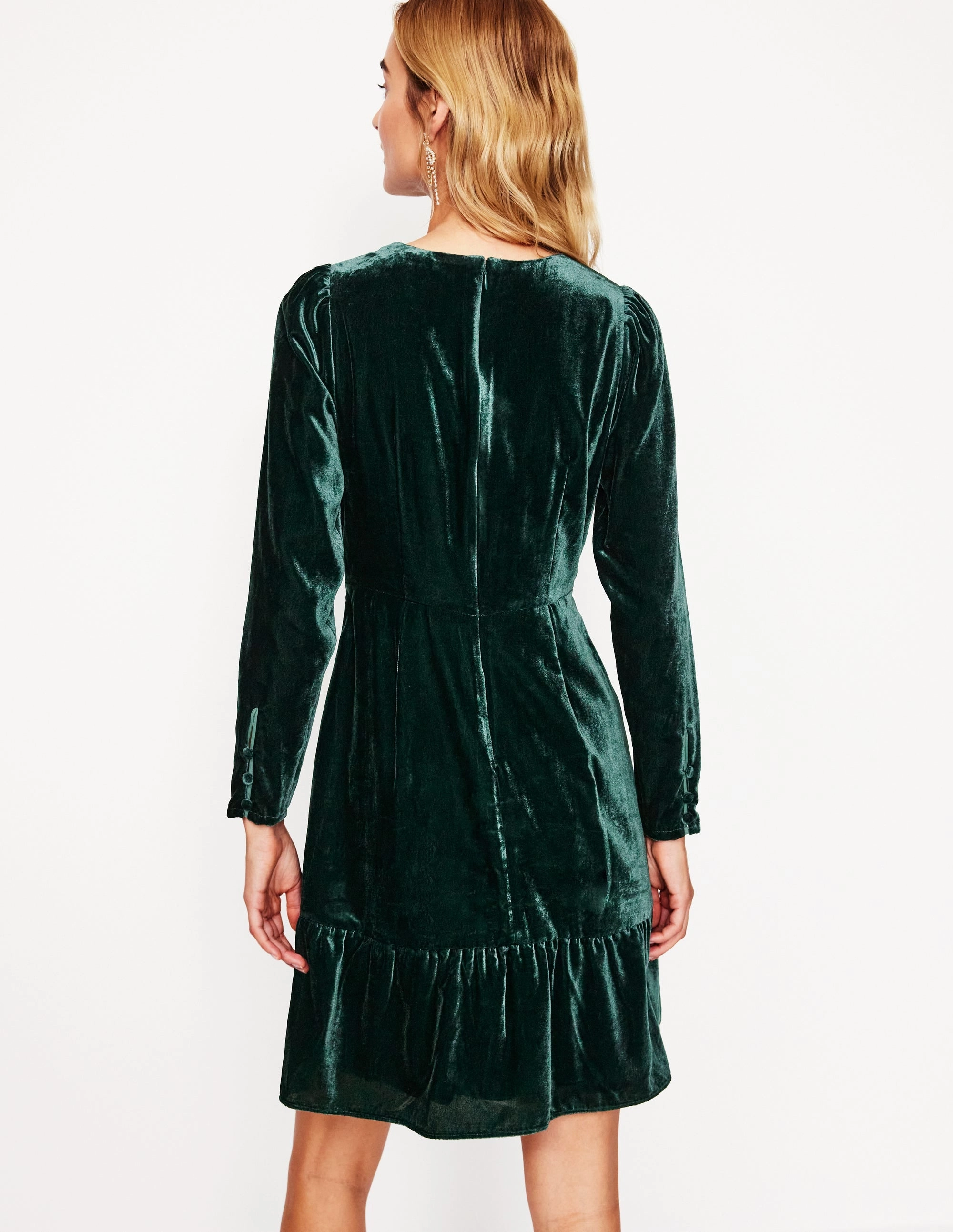 Versatile-Style Velvet Short Dress-Glade