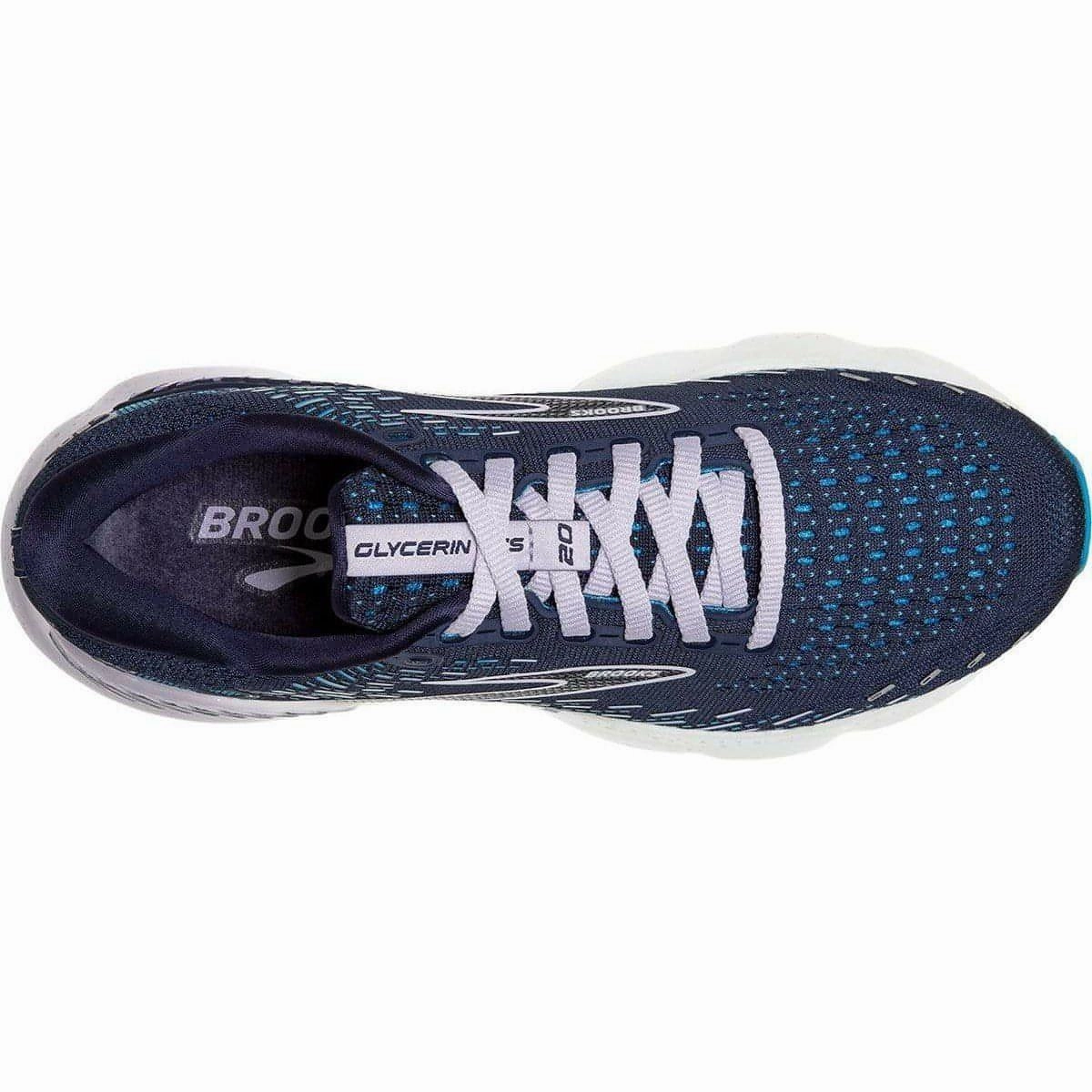 Arch Stabilizing Technology Brooks Glycerin GTS 20 Womens Running Shoes - Blue