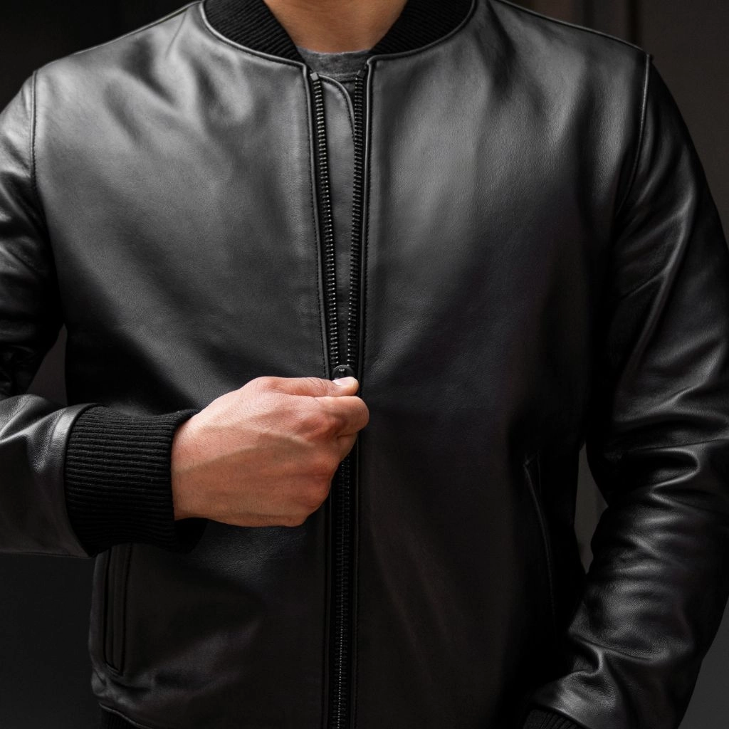 Bomber Jacket | Black Formal Style