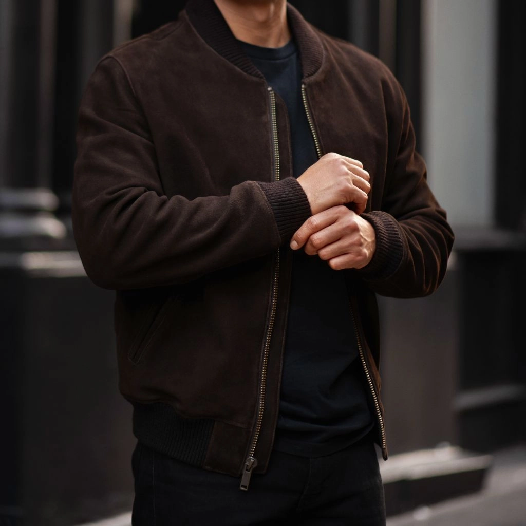 Cool Weather Bomber Jacket | Espresso