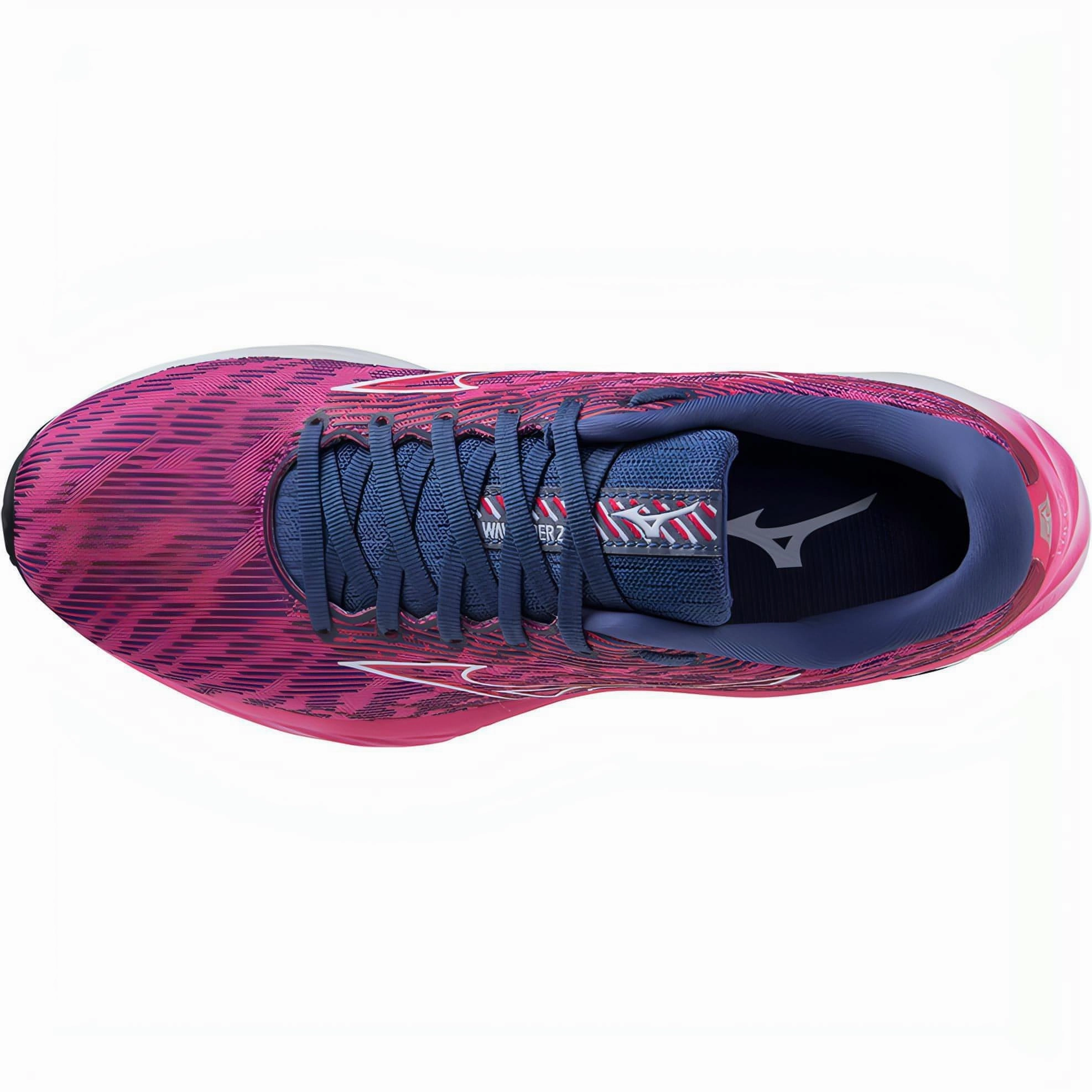 Kinetic Energy Return Pressure Redistribution Tech Mizuno Wave Rider 26 Womens Running Shoes - Pink