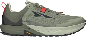 running for weight loss shoes Asymmetrical Lacing Design Altra Timp 5 GORE-TEX Mens Trail Running Shoes - Green
