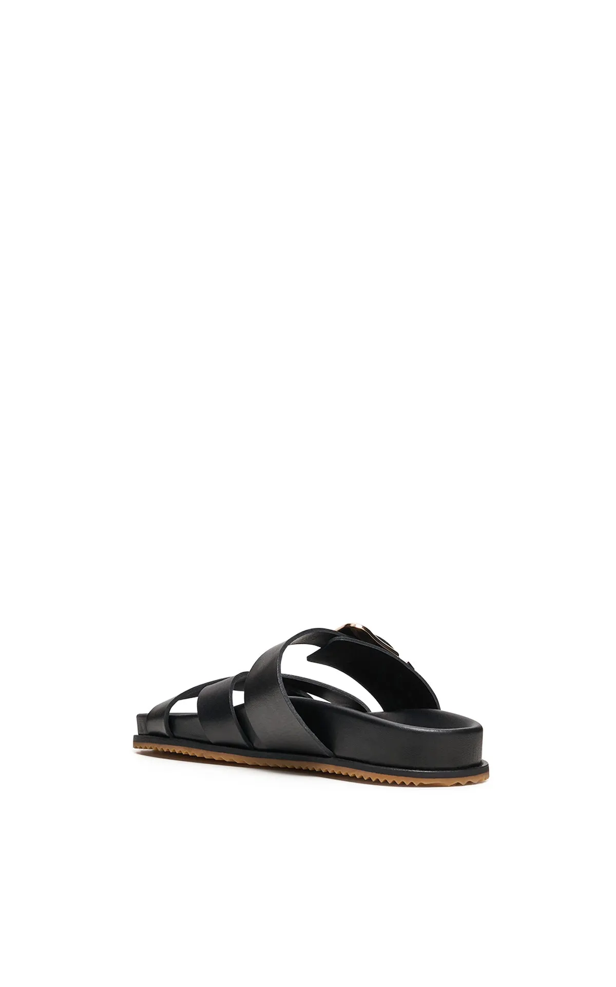 Celebrate Day Circe Slide Sandal in Black Leather